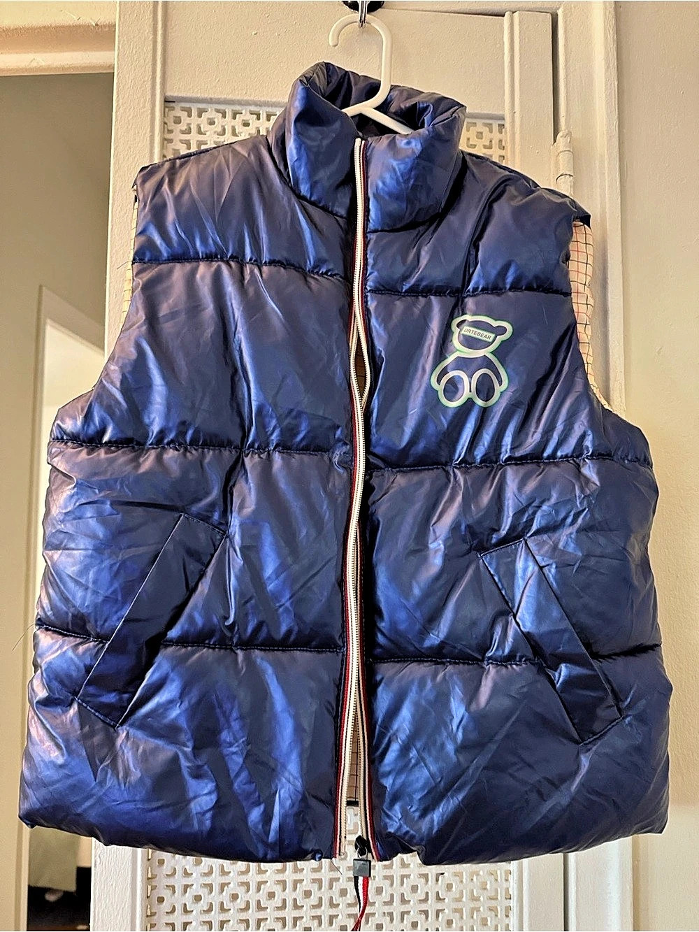 DRTEBEAR Puffer Vest Boys Size 150 Blue Like New